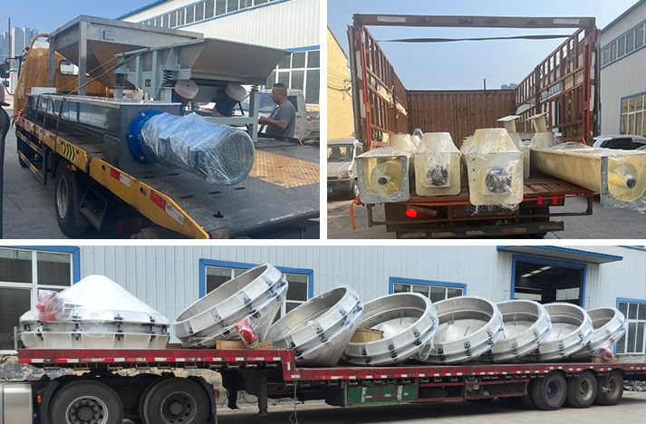 高溫天氣 螺旋輸送機(jī)振動(dòng)篩分設(shè)備依舊按時(shí)發(fā)貨中